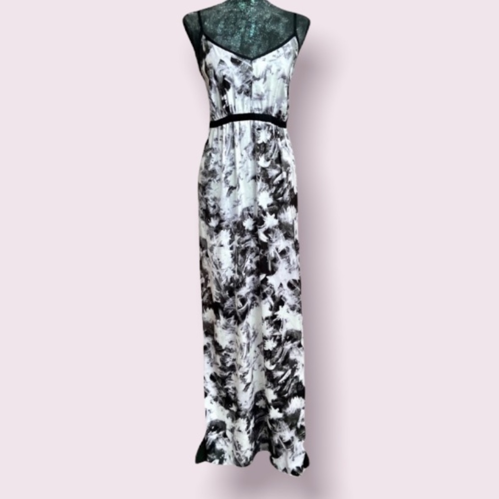 Simply Vera Vera Wang Black Tie Dye Maxi Dress